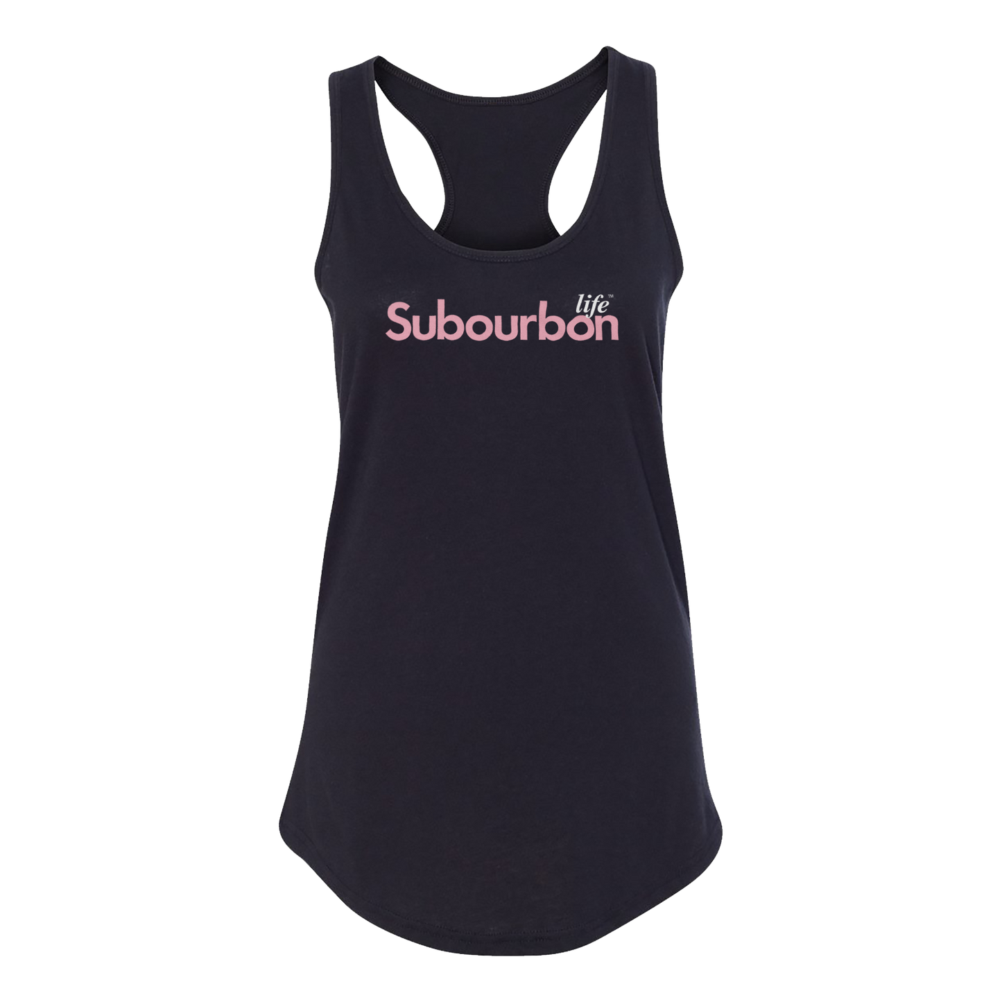 Subourbon Life - Ladies' Black Racerback Tank Top