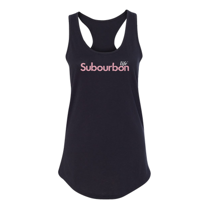 Subourbon Life - Ladies' Black Racerback Tank Top