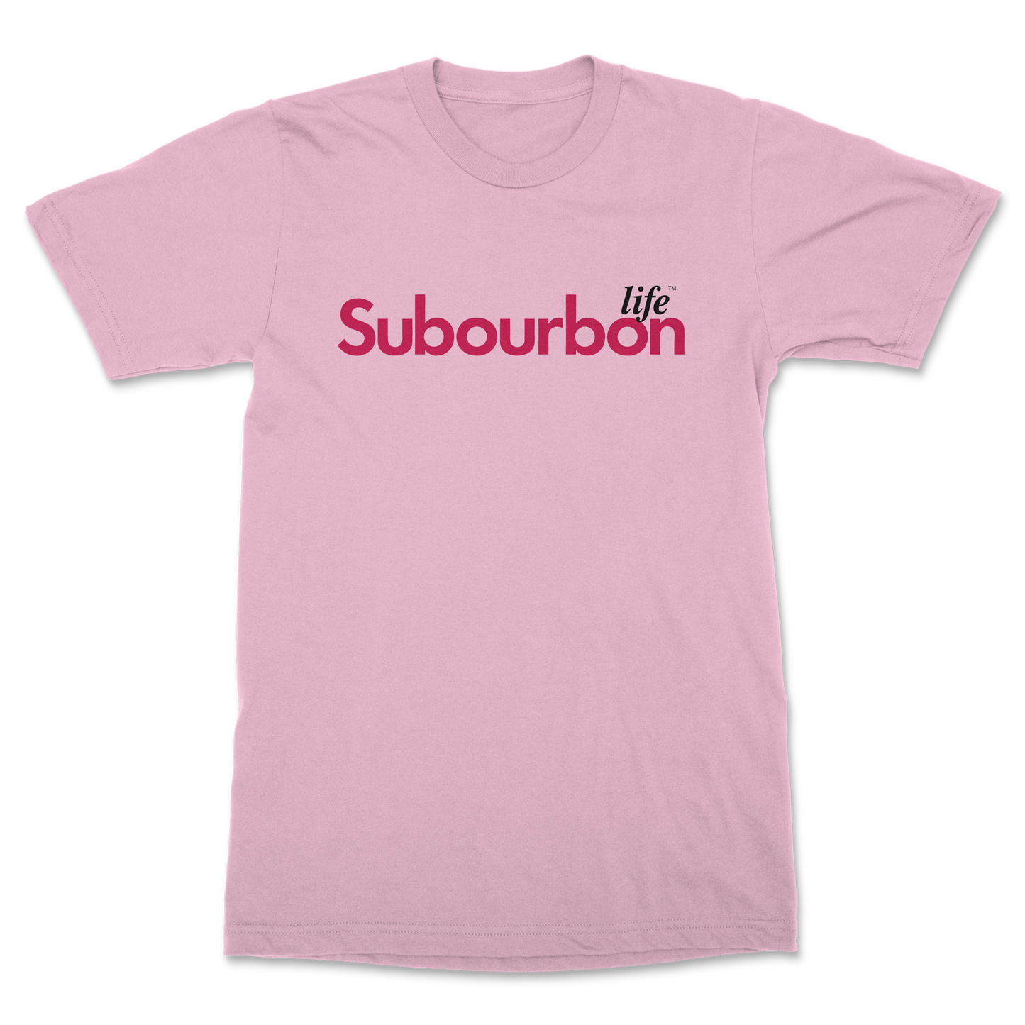 Subourbon Life - Pink Short Sleeve Tee Shirt