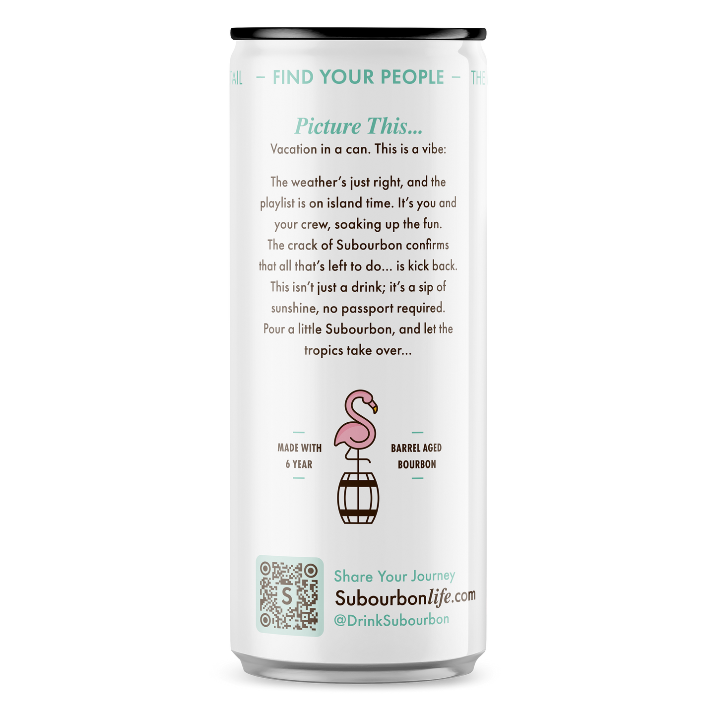 Subourbon Life - Pina Colada Bourbon Whiskey (4 Pack)