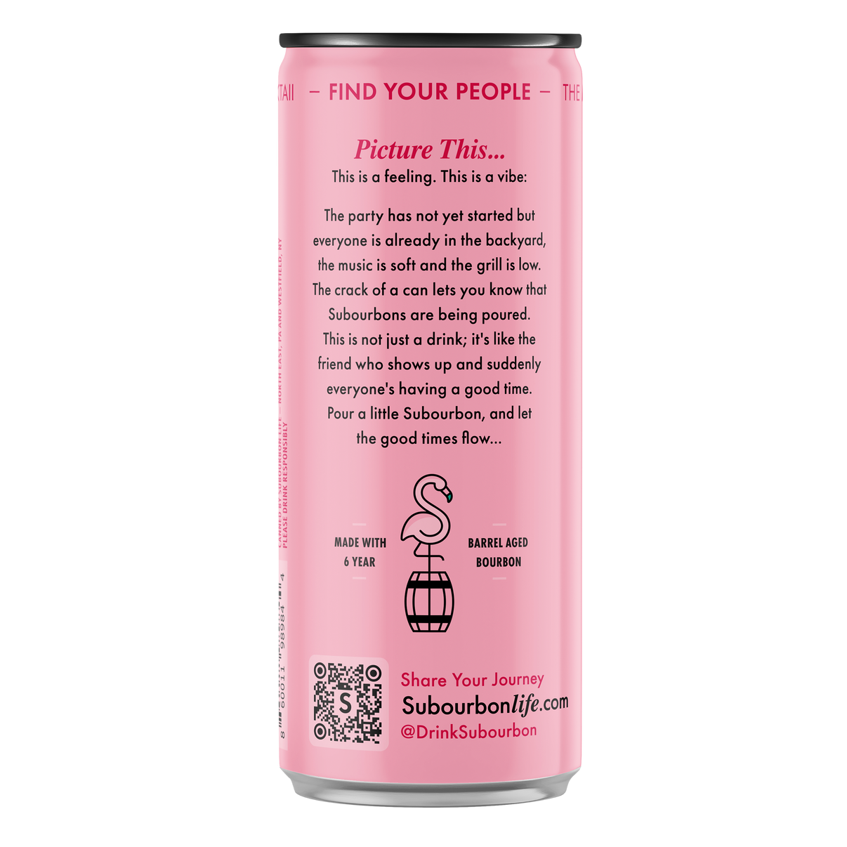 Subourbon Life - Bourbon and Pink Lemonade with a Touch of Mint Ready