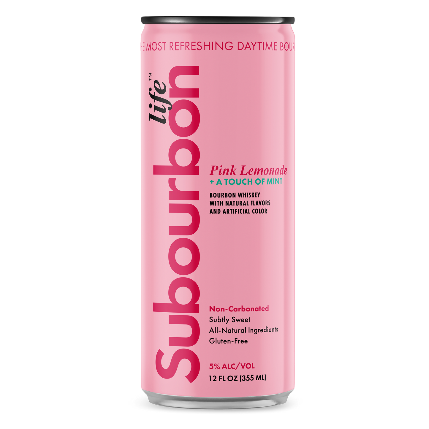 Subourbon Life - Bourbon and Pink Lemonade with a Touch of Mint Ready to Drink Cocktail (4 Pack)