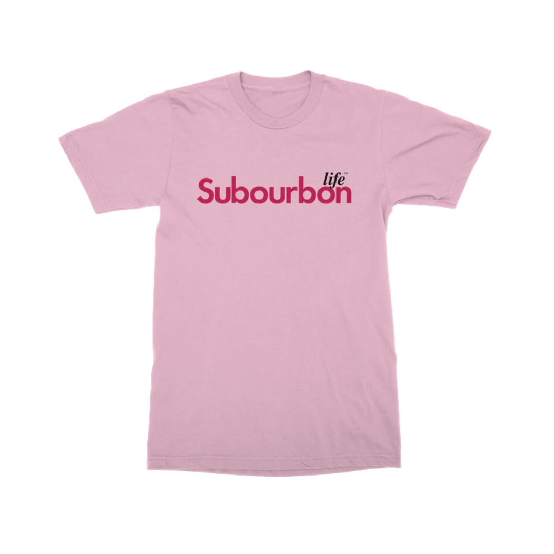 Subourbon Life - Pink Short Sleeve Tee Shirt