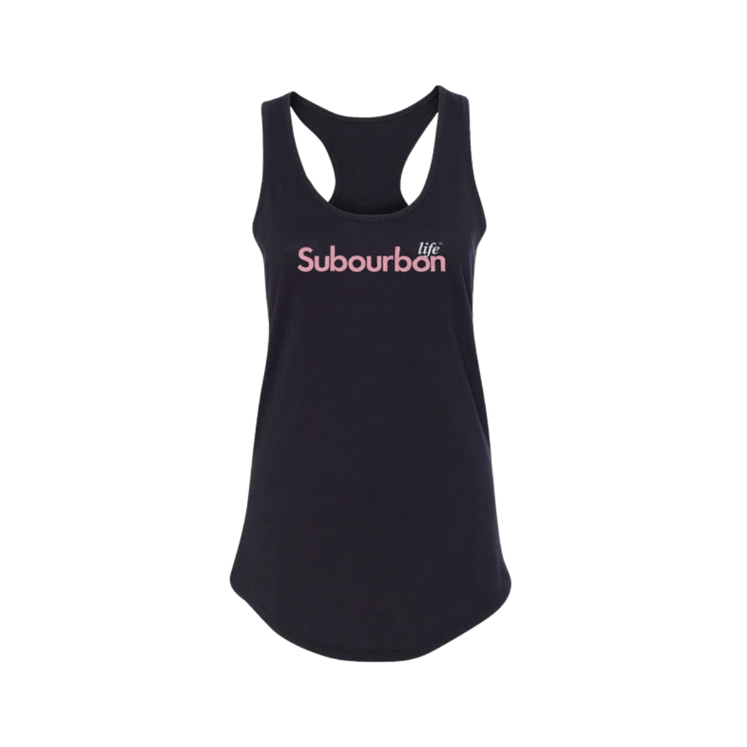 Subourbon Life - Ladies' Black Racerback Tank Top